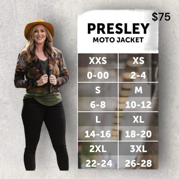 LuLaRoe 3XL Leopard Animal Print Presley Moto Jacket NWT, HTF Unicorn - Picture 5 of 5